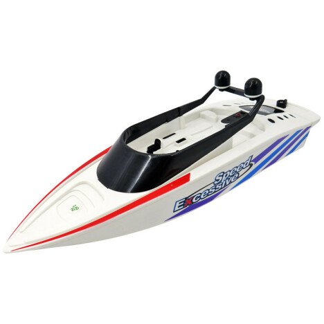 Barca cu telecomanda iUni RC Racing Boat Waterproof, Frecventa 2.4G, Alb